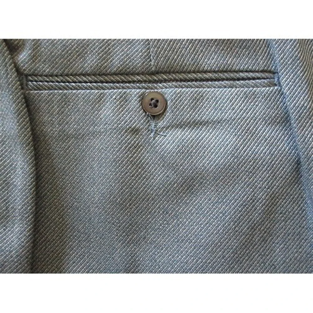 Mens Vintage Farah Envoy Striped Blue Gray 34x29 Executive Dress Pants‎ Slacks!
